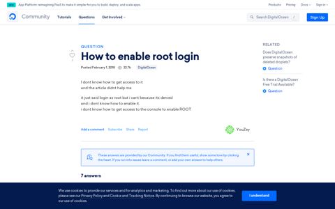 How to enable root login | DigitalOcean