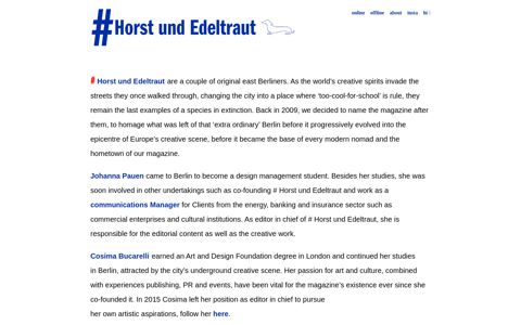 About | # Horst und Edeltraut