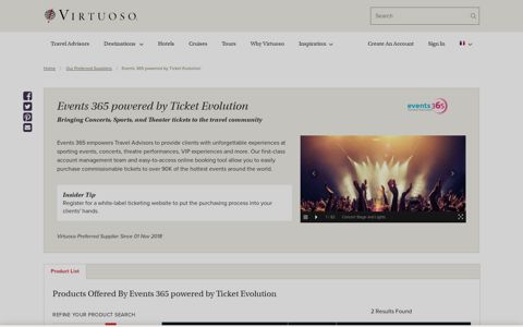 Luxury Suppliers - Events 365 powered by Ticket Evolution ...