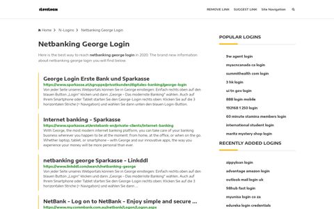 Netbanking George Login ❤️ One Click Access - iLoveLogin