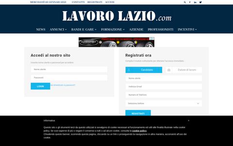 Login - Lavoro Lazio