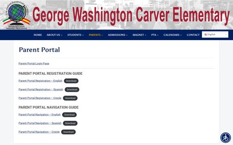 Parent Portal – George Washington Carver Elementary