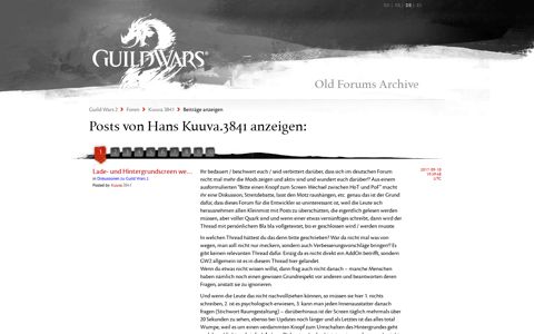 Posts von Hans Kuuva.3841 anzeigen - Guild Wars 2-Forum