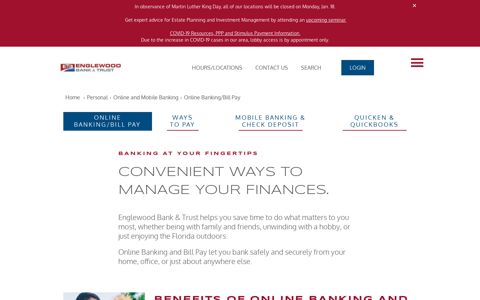 Online Banking and BIll Pay | Englewood Bank & Trust