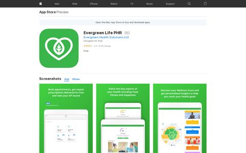 ‎Evergreen Life PHR on the App Store