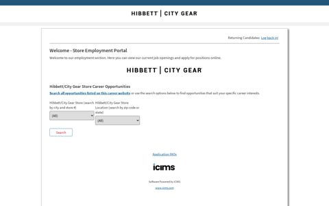 Hibbett|City Gear | Careers Center | Welcome