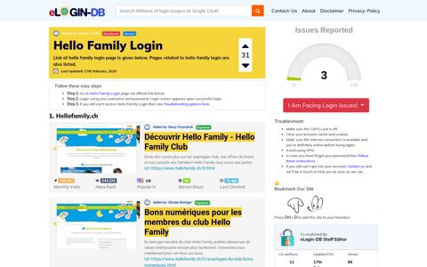 Hello Family Login - A database full of login pages from all over the ...