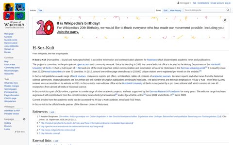 H-Soz-Kult - Wikipedia