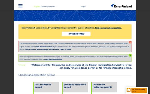 EnterFinland : Home page