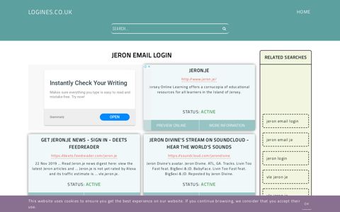 jeron email login - General Information about Login