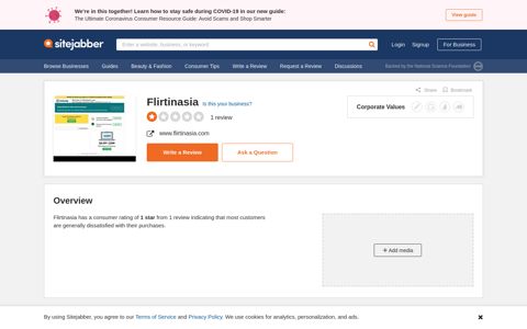Flirtinasia Reviews - 1 Review of Flirtinasia.com | Sitejabber