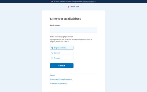 Sign up for an account - login.gov