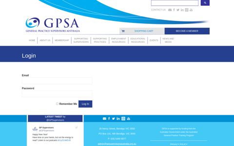 GPSA - GP Supervisors Australia | Login