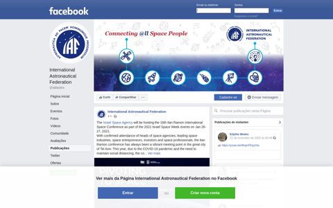 International Astronautical Federation - Publicações | Facebook