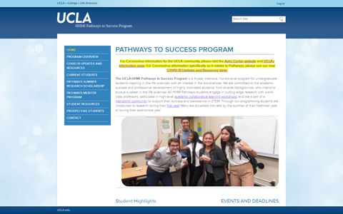 UCLA-HHMI Pathways to Success Program - UCLA.edu