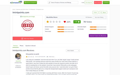 IMINTPOINTS.COM - Reviews | online | Ratings | Free