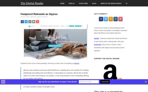 Fastpencil Rebrands as Opyrus | The Digital Reader