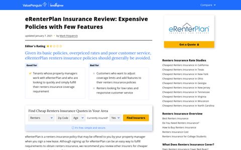 eRenterPlan Insurance Review: Expensive Policies with Few ...
