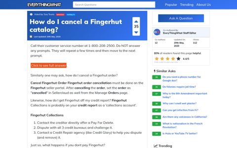 How do I cancel a Fingerhut catalog? | EveryThingWhat.com