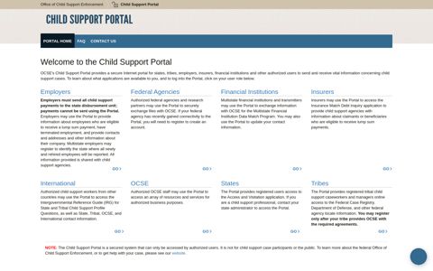 Child Support Portal - HHS.gov