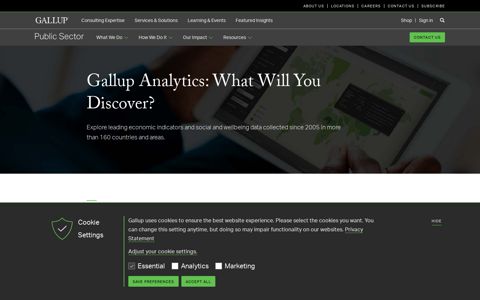 Explore Social Research and More in Gallup Analytics | Gallup