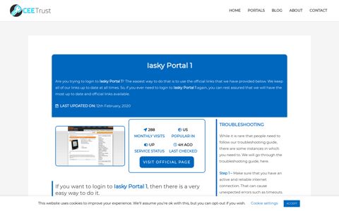 Iasky Portal 1 - Find Official Portal - CEE Trust