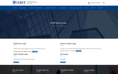 Staff Resources - IIBIT Education Group
