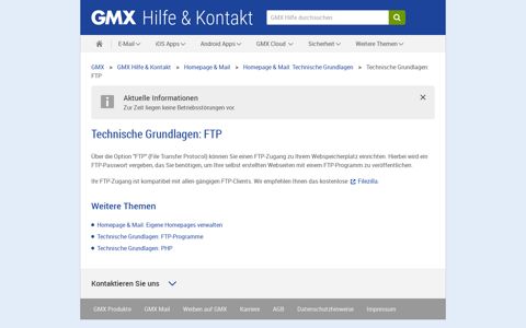 Technische Grundlagen: FTP - GMX Hilfe