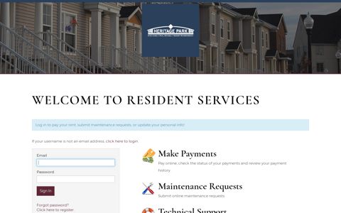 Login to Heritage Park Apartments Resident Services ...