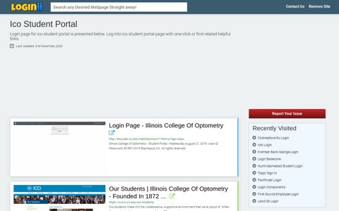 Ico Student Portal - Loginii.com