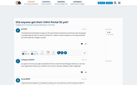 Did anyone get their GWU Portal ID yet? - George Washington ...