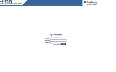 Sign in to HRMS
