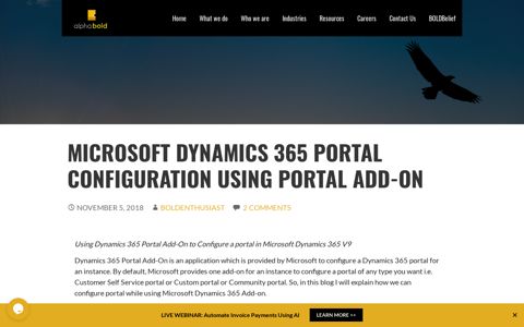 Microsoft Dynamics 365 Portal Configuration Using Portal Add ...