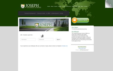 Login | Joseph Business School