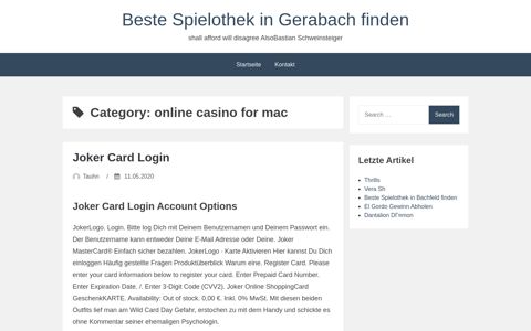 Joker Card Login - Beste Spielothek in Gerabach finden