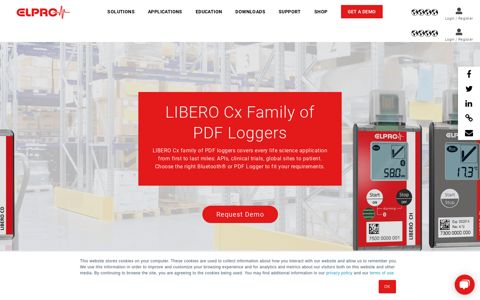 LIBERO C family of PDF data loggers for pharmaceuticals
