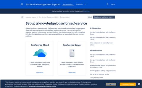 Set up a knowledge base for self-service | Jira Service ...