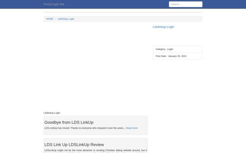 Ldslinkup Login | Instans Login - Portal login link