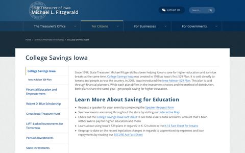 College Savings Iowa | iowatreasurer.gov