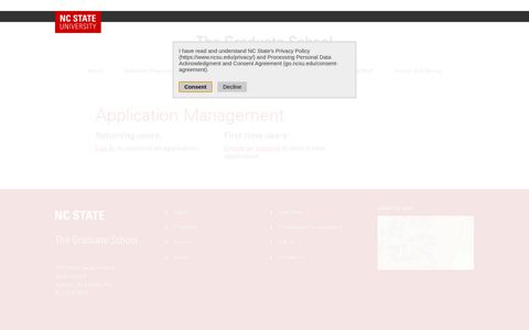 Application Management - NC State University