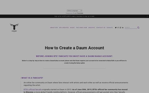 How to Create a Daum Account — US BTS ARMY