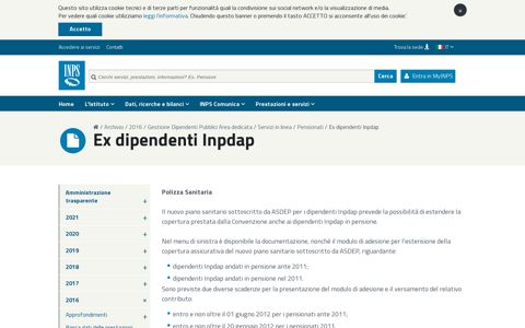 Ex dipendenti Inpdap - Inps