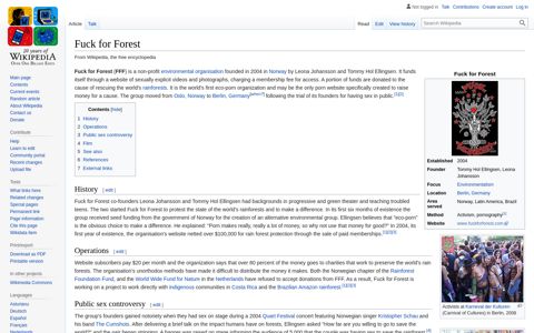Fuck for Forest - Wikipedia