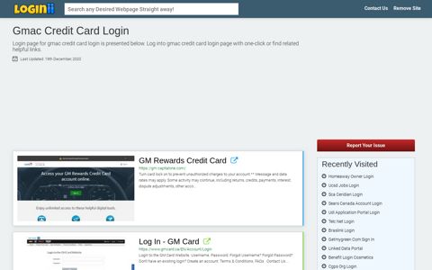 Gmac Credit Card Login - Loginii.com