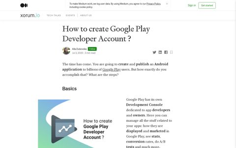 How to create Google Play Developer Account ? | by Alla ...