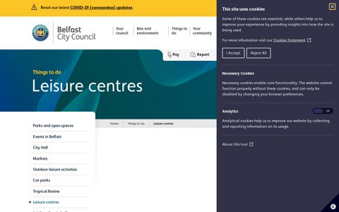 Leisure centres in Belfast - Belfast City Council