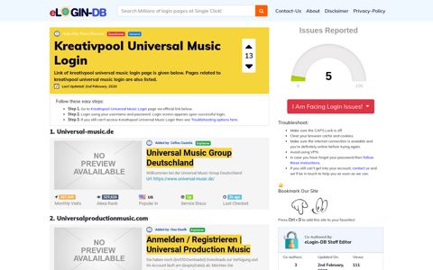 Kreativpool Universal Music Login - штыефпкфь login 0 Views