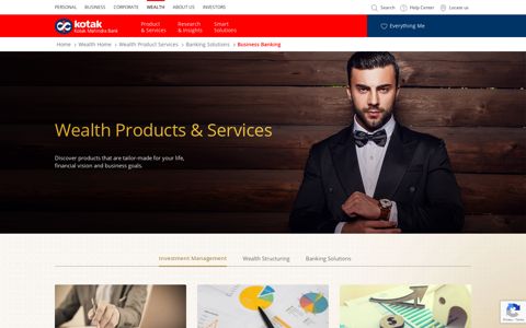 Business Banking - Wealth Product-Services - Kotak