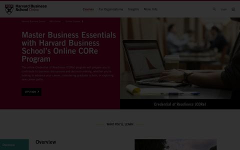 Business Fundamentals Course - CORe | HBS Online