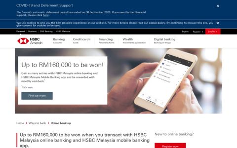 HSBC Online Banking | Features and Services - HSBC MY ...